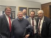 Mayor George Lantz with Arapahoe County Commissioners and federal legislators in Washington D.C.