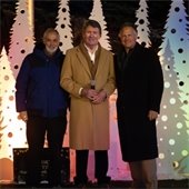 Mayor Pro Tem Dave Kerber, Mayor George Lantz, and Councilmember Paul Weisner at the 2023 Mayor's Holiday Lighting.