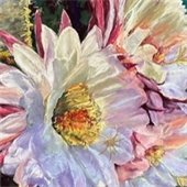 Pastel Society of Colorado display at Curtis Center for the Arts