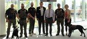 Mayor George Lantz and attendees at K-9 Ready for Duty Celebration